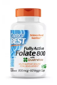 Doctors Best Folian Quatrefolic 800 mcg Suplement diety 60 kaps.
