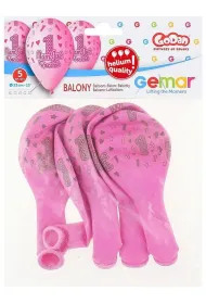 Godan Balony Premium Hel Mam Ju� Roczek, r�owe 13" 5 szt.