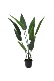 ProGarden Strelicja sztuczna w czarnej donicy 110 cm