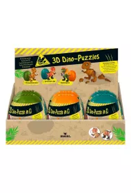 Puzzle Dino 3D w jajku MIX Cass film