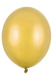PartyDeco Balony Strong Metallic Gold 30 cm 10 szt.