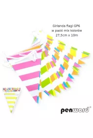 Penword Girlanda flagi w paski 27.5cmx10m
