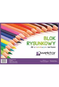 Wektor Blok rysunkowy A3 kolorowy 16 kartek 10 szt.