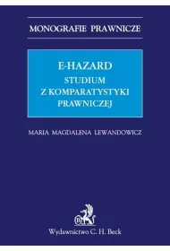 eBook E-hazard. Studium z komparatystyki prawniczej pdf