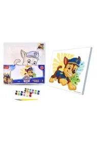 Qbee Malowanie po numerach 30x30cm Psi Patrol: Chase