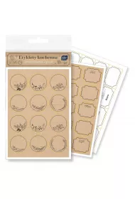 Interdruk Etykiety kuchenne B&W 97 szt.