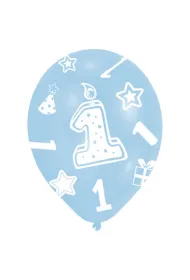 Amscan Balon lateksowy cyfra 1 27,5 cm