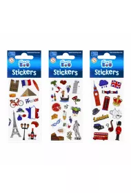Sticker Boo Naklejki Europe 489559 6 x 18 cm