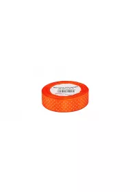 Wst��ka satynowa w kropki pomara�czowa 25mm x 22m