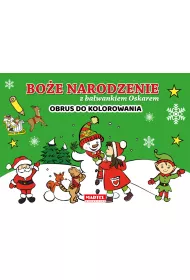 Obrus do kolorowania. Bo�e Narodzenie z ba�wankiem Oskarem