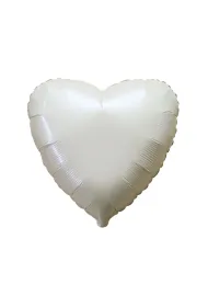 Balon foliowy Serce satynowe kremowe 45cm