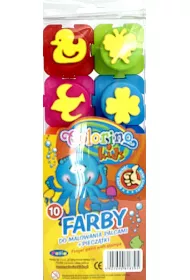 Patio Farby do malowania palcami New Colorino Kids 10 kolorw