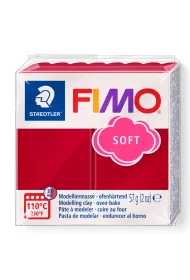 Staedtler Masa plastyczna termoutwardzalna Soft, karminowa, 57g, kostka