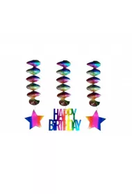 GoParty Dekoracja urodzinowa �widerki Happy Birthday 3 szt