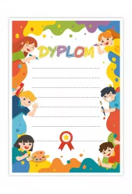 LearnHow Dyplom A4 uniwersalny - Farbki 30szt