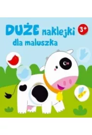 Du�e naklejki dla maluszka. Kr�wka 3+
