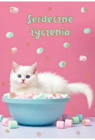Trend Kartka okoliczno�ciowa W dniu urodzin kot
