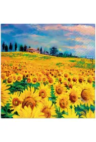 Paw Serwetka Lunch Decor Painted Sunflowers 33x33 20szt./op.