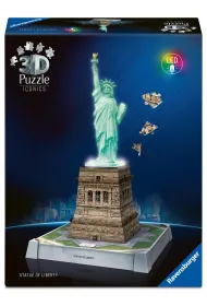 Puzzle 128 el. 3D Iconics Statua Wolno�ci Ravensburger