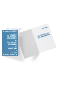 Kukartka Karnet B6 PP-2175 Urodziny, kasa na maseczki