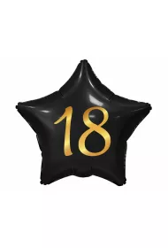Godan Balon foliowy B&C 18 gwiazda czarny
