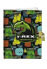 Narcissus Pami�tnik z k��dk� Dinozaur T-REX 13x18 cm, g�adki 60 kartek