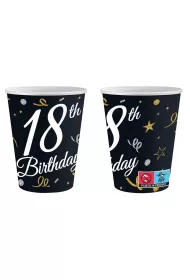 Godan Kubeczki papierowe B&C 18 Birthday 240ml 6 szt.