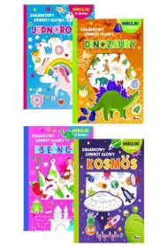Pakiet Zagadkowy zawr�t g�owy: Jednoro�ce, Ksi�niczki, Dinozaury, Kosmos