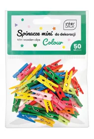 Interdruk Kolorowe spinacze do dekoracji mini