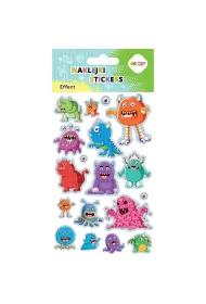 Happy Color Naklejki EFFECT -Monsters 10x20cm