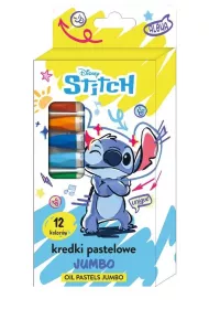 Beniamin Kredki pastelowe Jumbo 12 kolorw Stitch