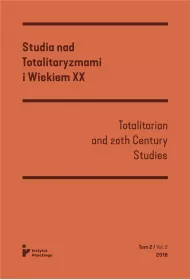 Studia nad totalitaryzmami i wiekiem XX Nr 2/2018