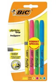 Bic Zakre�lacz Highlighter Grip mix 4 szt