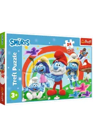 Puzzle maxi 24 el. Smerfny dzie� Trefl