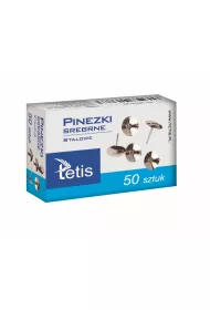 Tetis Pinezki GP090-AS srebrne 50 szt.