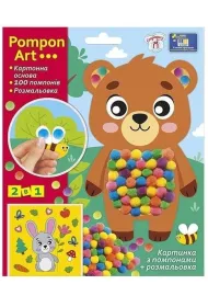 Obrazek z pompon�w Misiaczek 2w1 Ranok-Creative