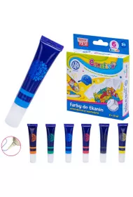 Astra Farby do tkanin Creativo 6 x 15 ml
