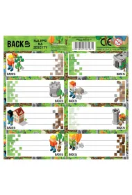 Derform Nalepki na zeszyty BackUp 7 A61 (25 szt)