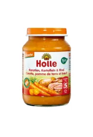 Holle Marchew - ziemniak - wo�owina bezglutenowe od 5 miesi�ca Demeter 190 g Bio