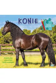 Ksi��eczki z puzzlami i kolorowankami. Konie