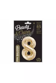 Godan Balon foliowy B&C cyfra 8 szampa�ski 85cm