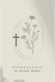 Zaproszenie Chrzciny (5 szt)