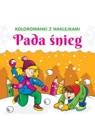 Kolorowanki z naklejkami. Pada �nieg