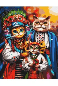 Twoje Hobby Malowanie po numerach - Rodzina kot�w 40x50cm