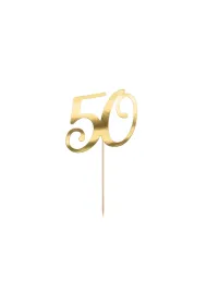 PartyDeco Topper na tort 50 z�oty 20.5 cm