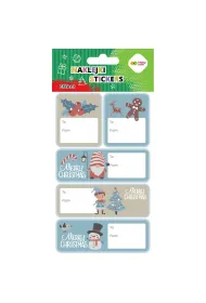 Happy Color Naklejki EFFECT-Xmas Blue Tag 10x20cm