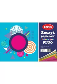 Beniamin Zeszyt papier�w kolorowych kredowanych Fluo A4 8 kartek