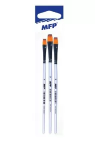 MFP P�dzel syntetyczny p�aski rozmiar 8,10,12 3 szt.