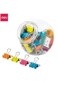 Klipsy do dokument�w 15mm mix 50 szt DELI