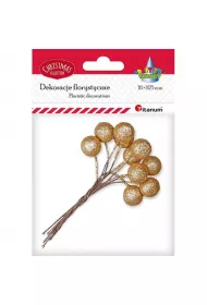 Titanum Drucik z kulk� brokatow� z�ota 15 mm